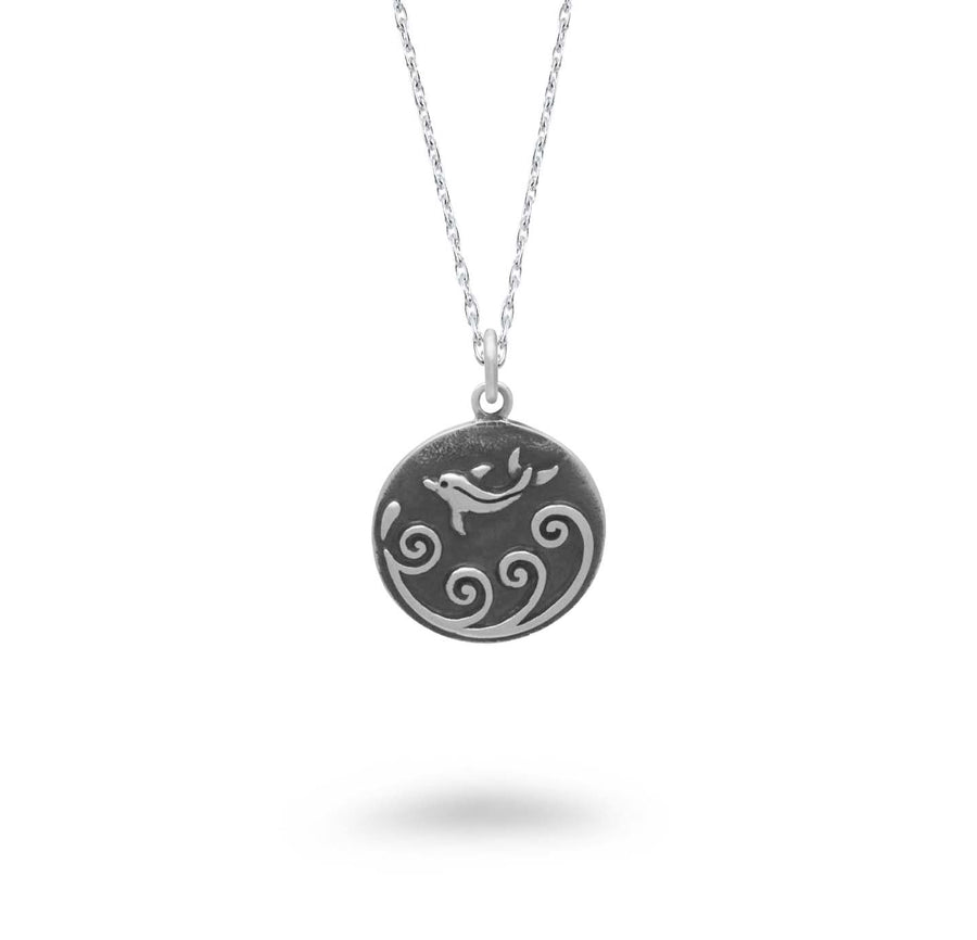 Dolphin Coin Necklace