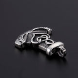 Oxidized Viking Axe Necklace