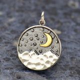 Handmade Mixed Metal Mountain Necklace