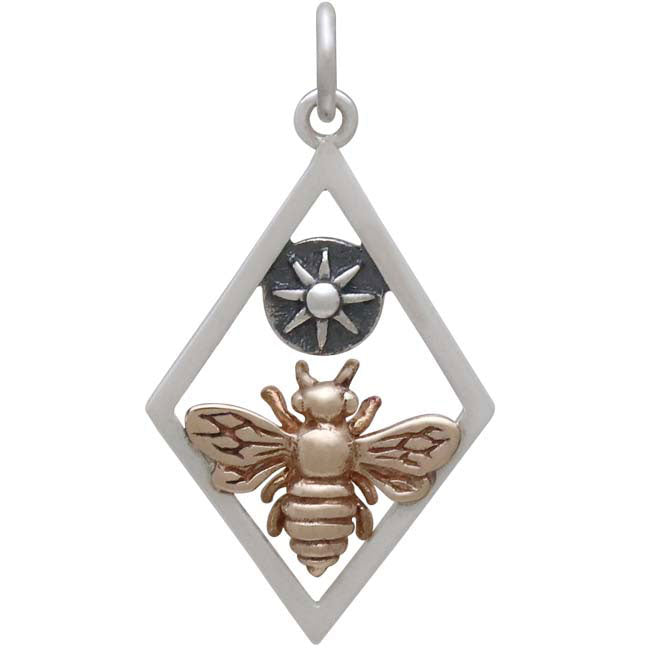 Diamond Shape Bee Necklace