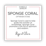 Layered Charm Sponge Coral Bracelet