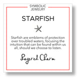 Opal Circle Starfish Necklace
