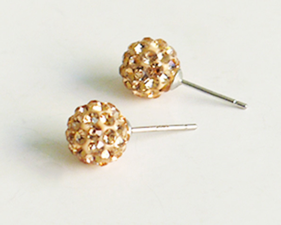 Glitz Ball Stud Earrings