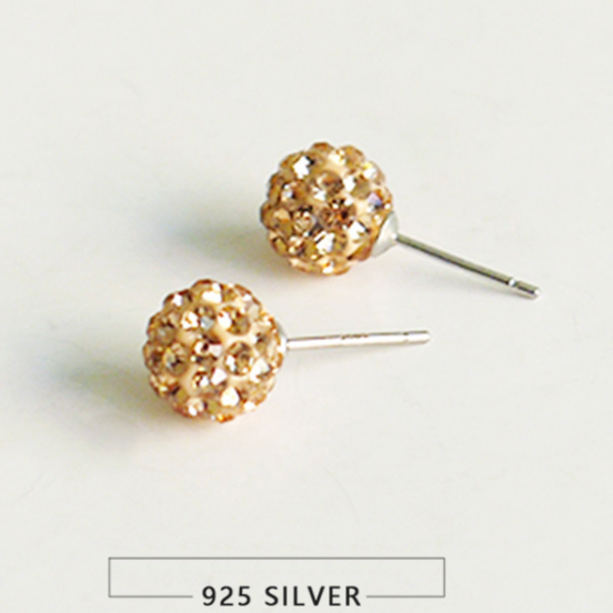 Glitz Ball Stud Earrings
