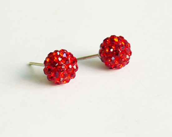 Glitz Ball Stud Earrings