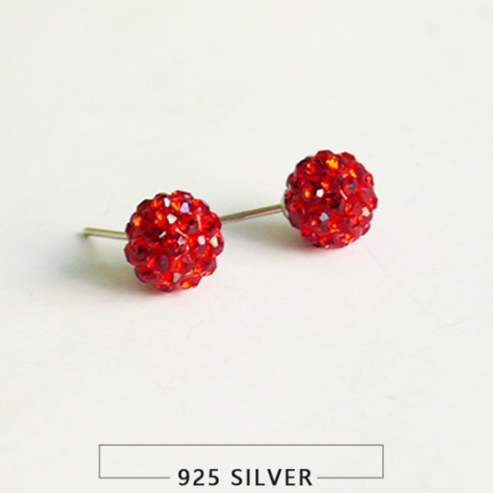 Glitz Ball Stud Earrings