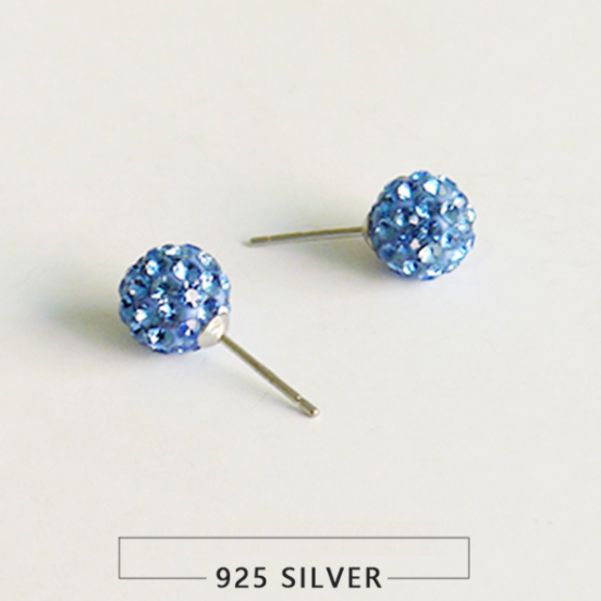 Glitz Ball Stud Earrings