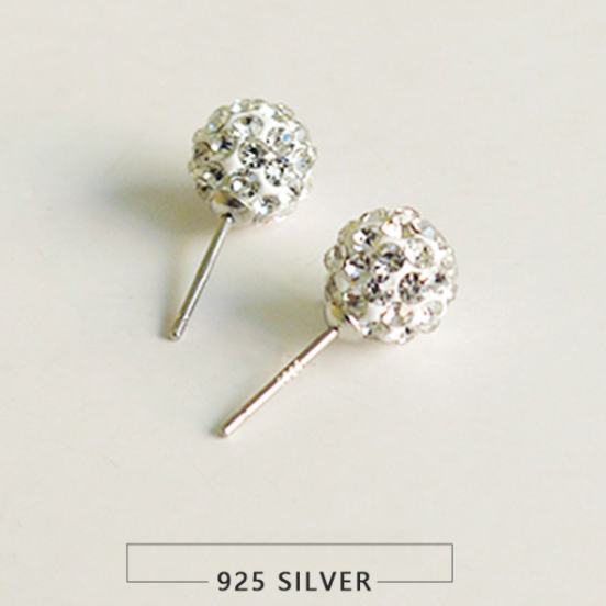 Glitz Ball Stud Earrings