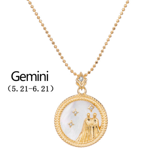 Gold Plated Zodiac Symbol Necklace