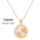 Gold Plated Zodiac Symbol Necklace