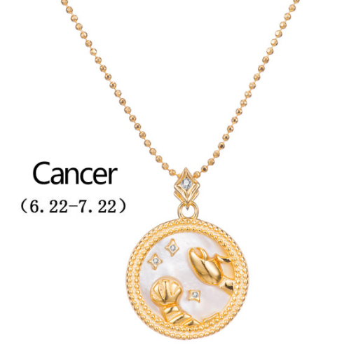 Gold Plated Zodiac Symbol Necklace