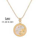 Gold Plated Zodiac Symbol Necklace
