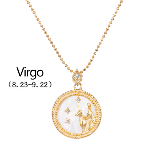 Gold Plated Zodiac Symbol Necklace