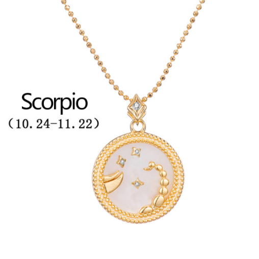 Gold Plated Zodiac Symbol Necklace
