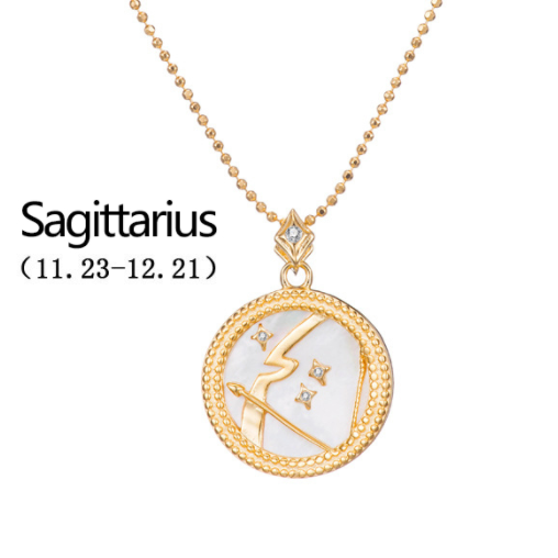 Gold Plated Zodiac Symbol Necklace