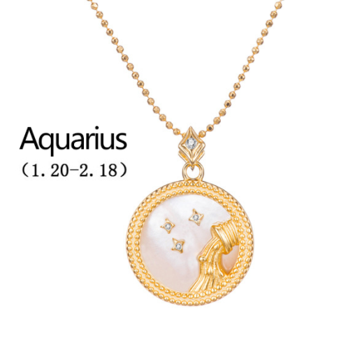 Gold Plated Zodiac Symbol Necklace