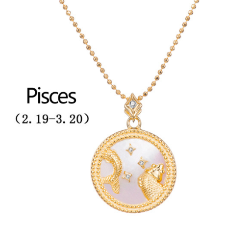 Gold Plated Zodiac Symbol Necklace