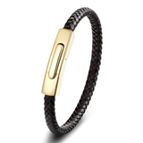 Premium Thin Braided Leather Bracelet