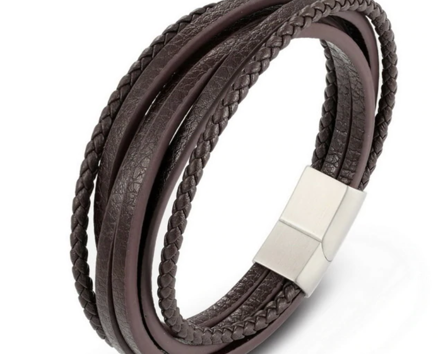 Layered Leather Bracelet