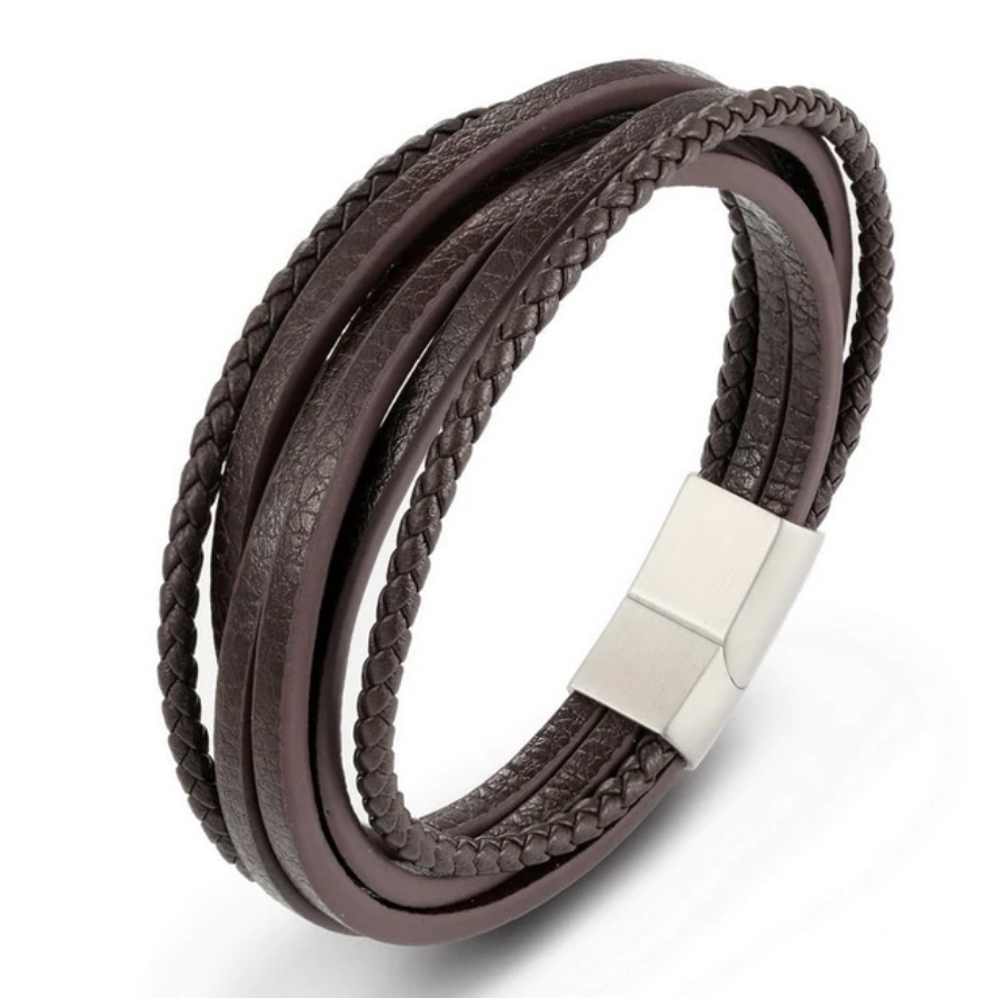Layered Leather Bracelet