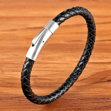 Thin Braid Leather Bracelet