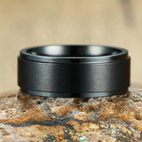 S.S. Brushed Flat Spinner Ring