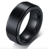 S.S. Brushed Flat Spinner Ring