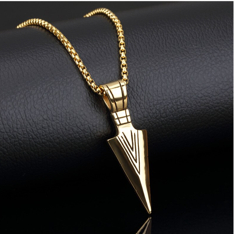 Stainless Steel Arrowhead Necklace