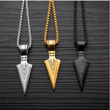 Stainless Steel Arrowhead Necklace