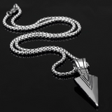 Stainless Steel Arrowhead Necklace
