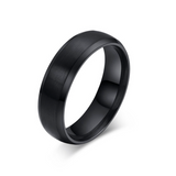 Brushed Stainless Steel Ring 6mm