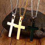 Men's Smooth Cross Necklace