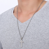 Men's Smooth Cross Necklace
