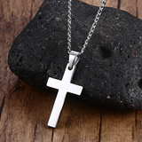Men's Smooth Cross Necklace
