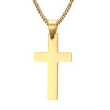 Men's Smooth Cross Necklace