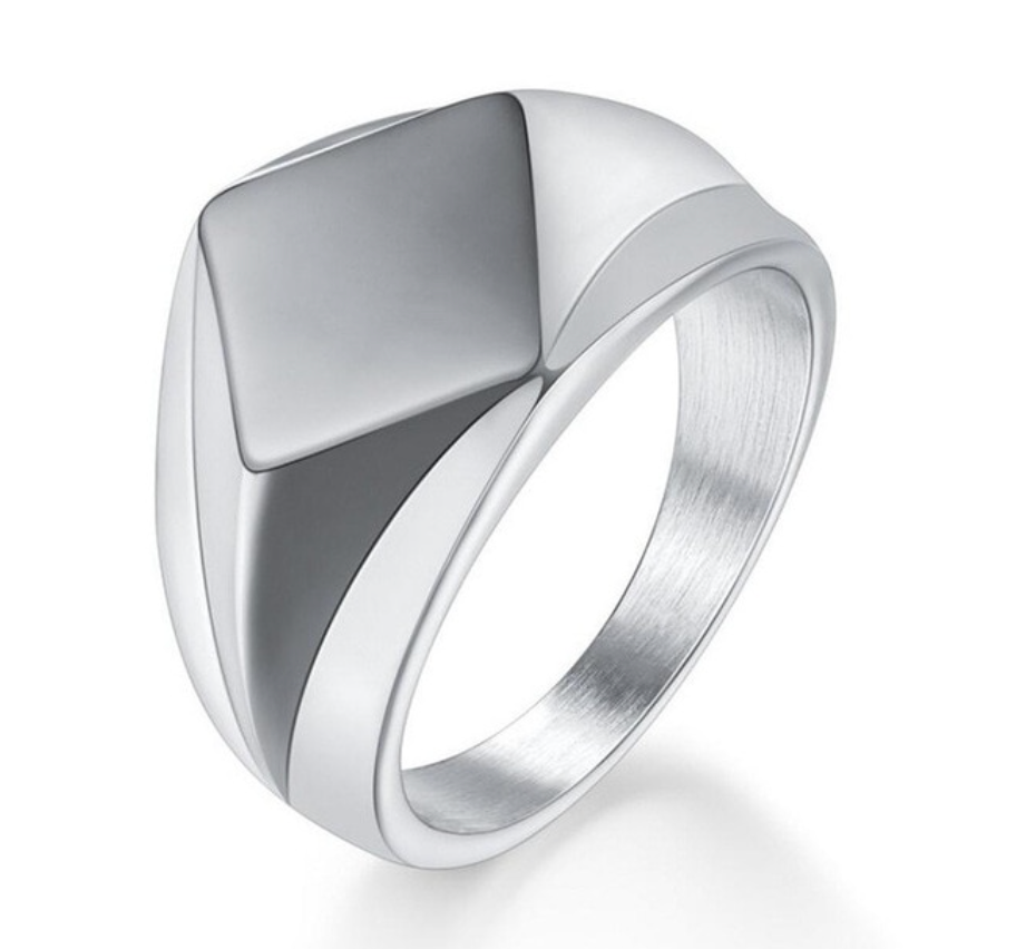 Diamond Shaped Signet Ring