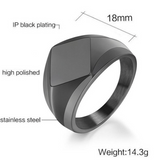 Diamond Shaped Signet Ring