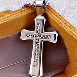 Center Detail Cross Necklace
