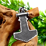 Viking Mask Hammer Necklace
