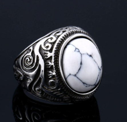Semi-Precious Signet Ring