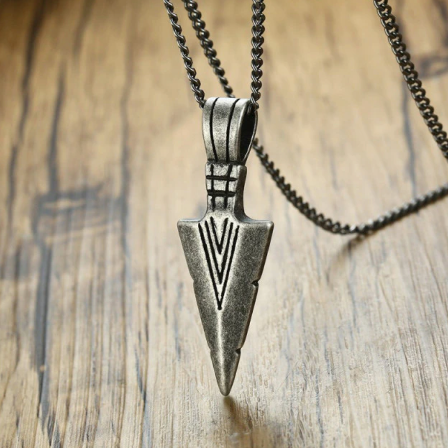 Stainless Steel Arrowhead Necklace