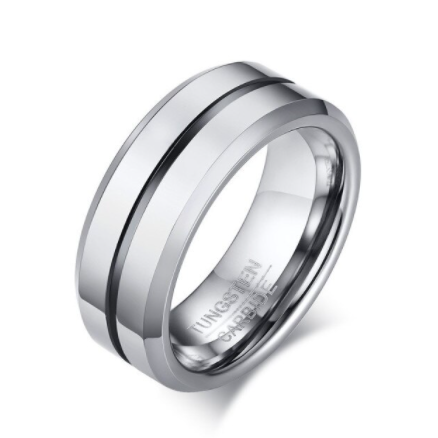 Tungsten with Color inlay Ring