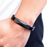 Geometric Design Men's Leather Bracelet