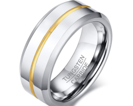Tungsten with Color inlay Ring