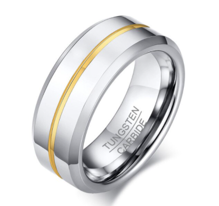Tungsten with Color inlay Ring