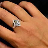 Diamond Shaped Sword Signet Ring