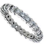 2.5mm CZ Eternity Ring