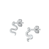 CZ Snake Stud Earrings