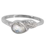 Leaf & Moonstone Ring