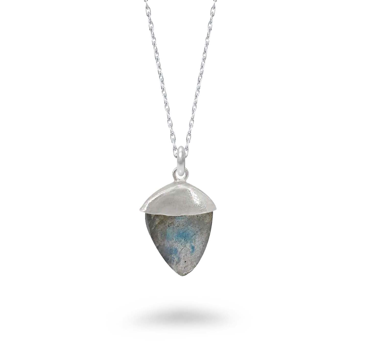 Semi Precious Cone Shape Necklace